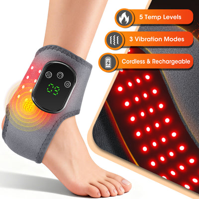 Red Light Therapy Foot Massager with Heat and Vibration Relivix