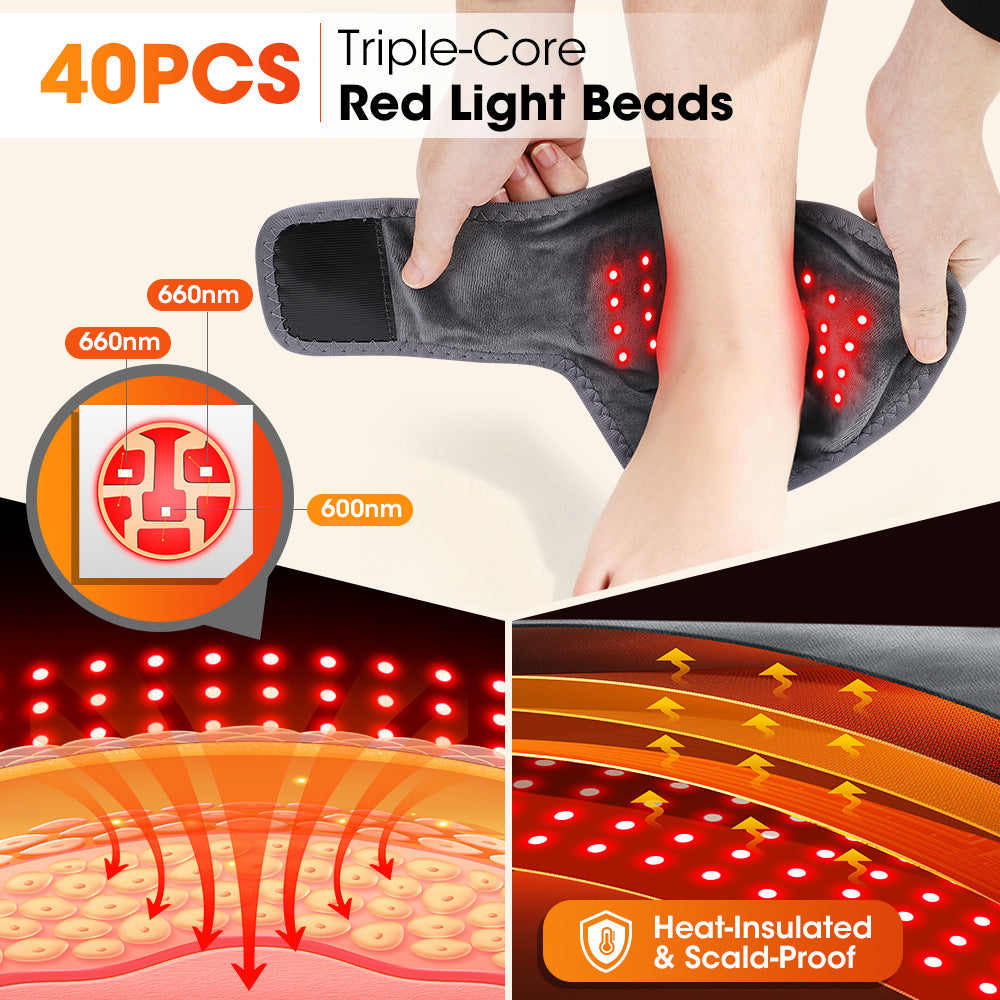 Red Light Therapy Foot Massager with Heat and Vibration Relivix