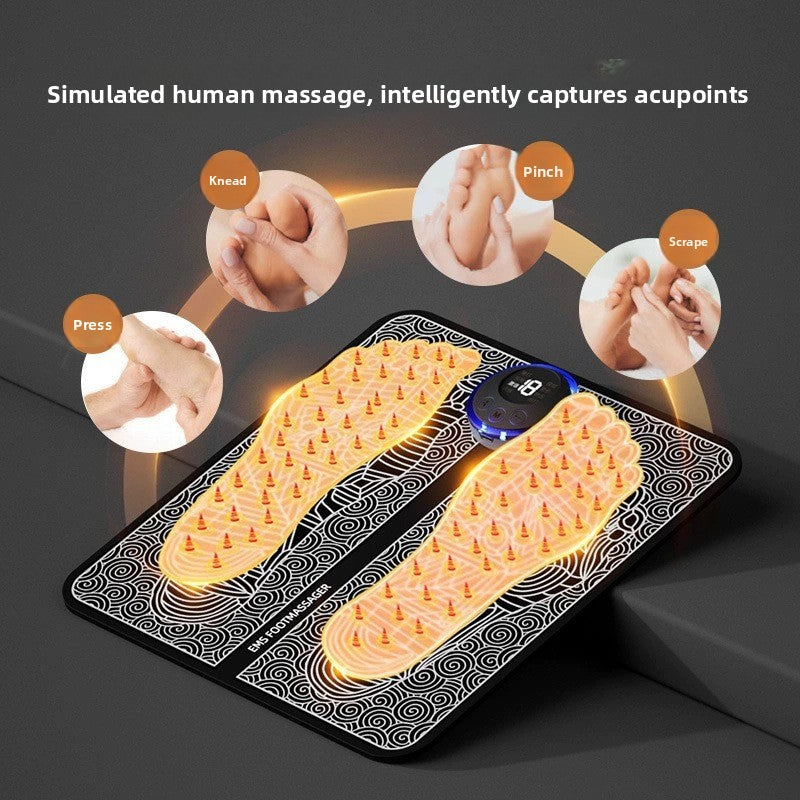 EMS Foot Massager Pad with Pulse Therapy Relivix