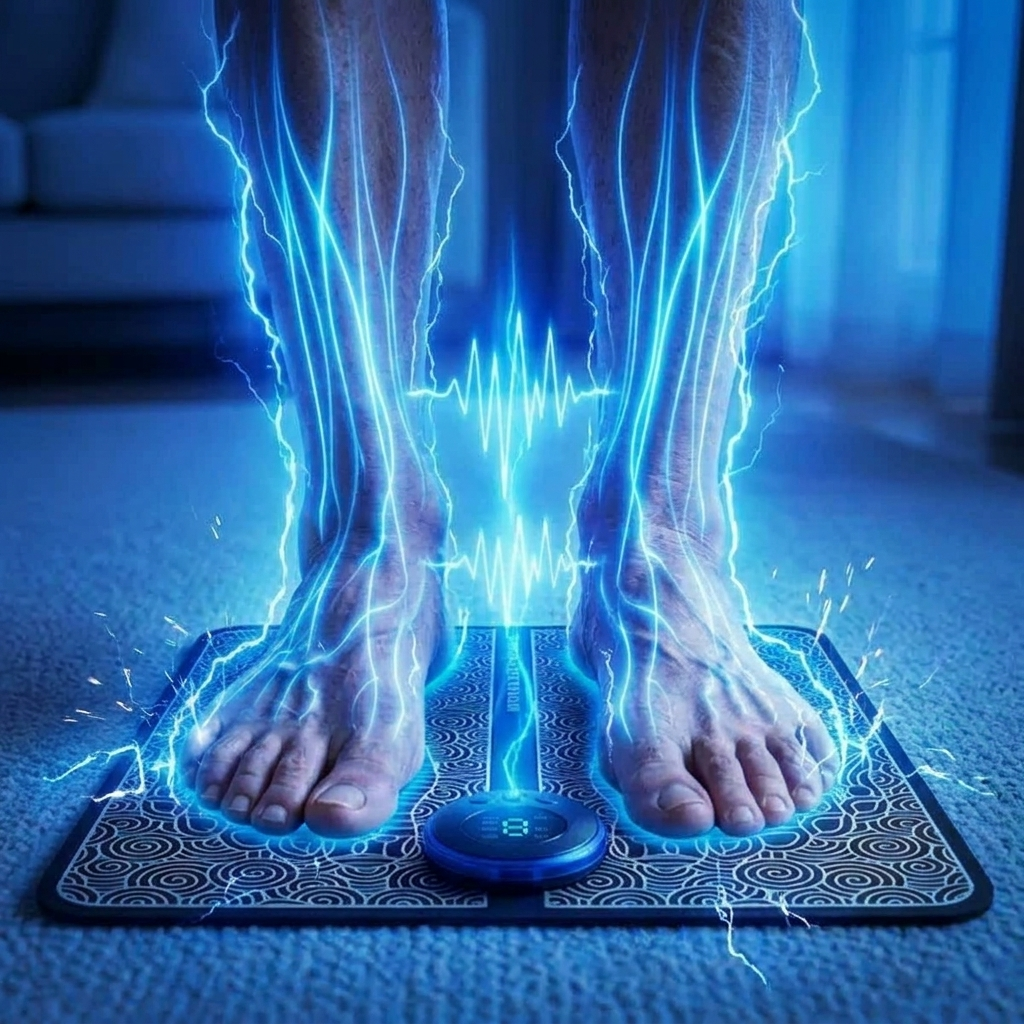 EMS Foot Massager Pad with Pulse Therapy Relivix